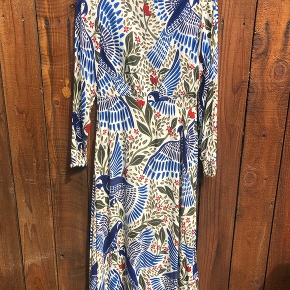 Sold Farm Rio NWT Blue Macaw Flight Dress Size M - Picture 2 of 8